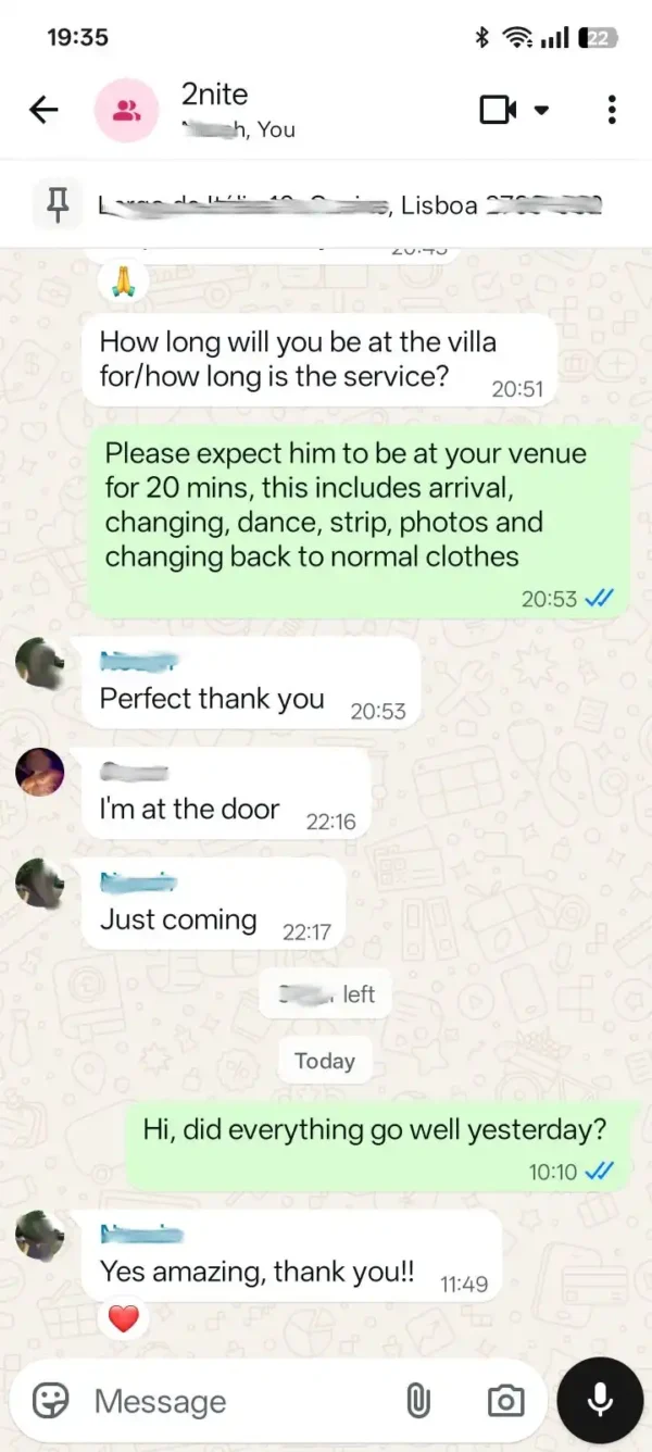 male stripper lisbon